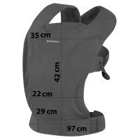 آغوشی مدل RILEY رنگ طوسی تیره کیکابو Kikkaboo