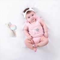 زيردکمه رکابي طرح بالرین رنگ صورتی نيلي Nili