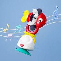 جغجغه صندلی غذا طرح ماهی رنگ قرمز هولی تویز Huile toys