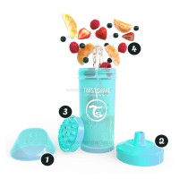 یوان نی دار فیروزه ای 12+ ماه تویست شیک Twistshake ظرفیت 360 میل