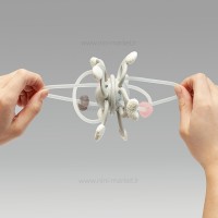 دندان‌گیر مدل کهکشان رنگ طوسی هی‌اورشی HeOrShe