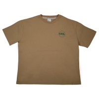 تیشرت پسرانه طرح ساده رنگ نسکافه ای TCR