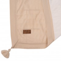 پتو بافت داخل خزدار رنگ کرم لیزا دیاموند Lisa Diamond