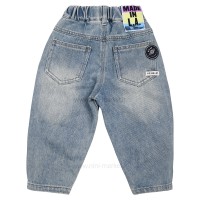 شلوار جین اسپرت طرح ساده رنگ آبی روشن