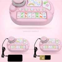 واکر موزیکال طرح کیتی صورتی کد 7660 برند A+B