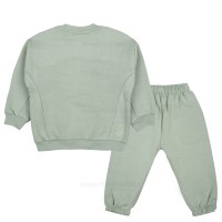 بلوز شلوار دخترانه طرح گل لاله رنگ سبز رابو Raboo