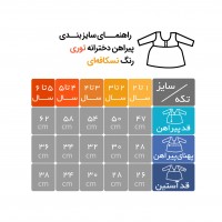 پیراهن دخترانه طرح تدی رنگ نسکافه ای