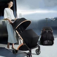 کالسکه تک تاشو qz1 رنگ مشکی بائوبائوهائو Baobaohao