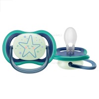 پستانک بادامی تکی الترا ایر 6 - 18 ماه طرح ستاره شب‌تاب اونت Avent  (بدون جعبه)