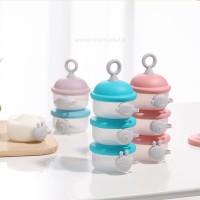 انباری غذا 3 عددی مدل حیوانات رنگ سبزآبی رووکو Rovco