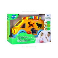 اتوبوس لگو حیوانات کد 988 هولی تویز Huile Toys