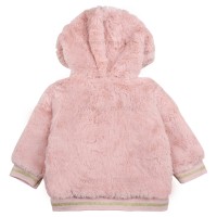 سویشرت تدی دخترانه طرح ساده رنگ صورتی