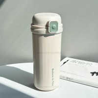 فلاسک آب 450 ميل رنگ کرم سبز Gude