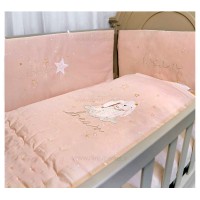 ست روتختی 7 تیکه طرح مایلی رنگ صورتی ایسیز