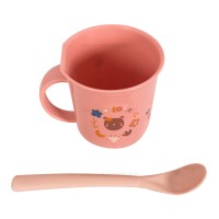 ست ظرف غذا 4 تکه رنگ صورتی سواوینکس Suavinex