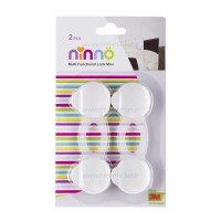 قفل چند منظوره دکمه ای بزرگ رنگ سفید نینو Ninno