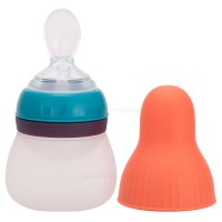 سرلاک خوری سیلیکونی رنگ نارنجی-آبی روکو Rovco