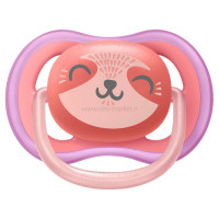 پستانک تکی الترا ایر +18 ماه اونت Avent طرح جوجه تیغی (فاقد جعبه)