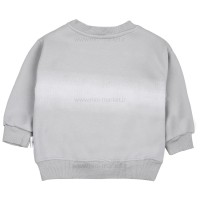 بلوز داخل‌کرک اسپرت طرح لاتین رنگ طوسی