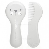 ست شانه و برس رنگ طوسی سواوینکس Suavinex