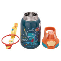 فلاسک آب استیل طرح دار رنگ سبز هلو دریم Hello Dream