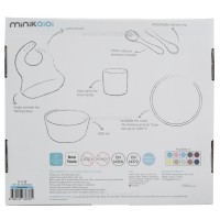 ست ظرف غذا 6 تیکه رنگ سبزآبی minik oioi