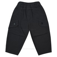 شلوار کتان اسپرت دو دکمه رنگ طوسی