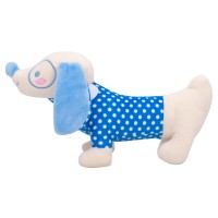 جغجغه طرح سگ عینکی رنگ آبی خالدار شیما Shima