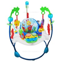 جامپينگ طرح حيوانات و طوطی رنگ آبی baby enistain