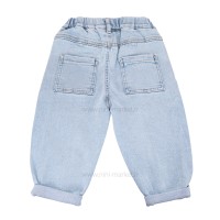 شلوار جين مام استايل اسپرت رنگ آبي روشن نستلینگ Nestling