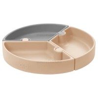 ظرف غذا پازلی چند بخش رنگ طوسی کرمی مینیک اوی اوی minik oi oi