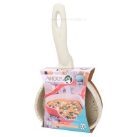 تابه چدن گرانیت قلبی رنگ کرم عروس