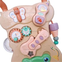 واکر موزیکال طرح قورباغه کرم قهوه ای کد 999 برند Baby Music Walker