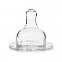 شيشه شير 150 ميل استيکر خرگوش رنگ طوسی سواوینکس Suavinex