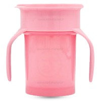 ليوان 360 درجه رنگ صورتي تویست شیک Twistshake