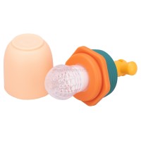 پستانک میوه خوری سیلیکونی پیچی رنگ نارنجی رووکو Rovco