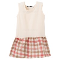 سارفون دو تیکه طرح Wild رنگ صورتی کرم ایندیگو Indigo