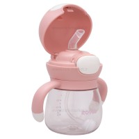 لیوان نی دار 240 میل رنگ صورتی رووکو Rovco