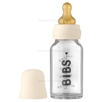 شیشه شیر پیرکس 110 میل رنگ کرم فاقد جعبه بیبز Bibs