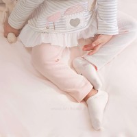 بلوز و لگ دخترانه طرح خانه رنگ صورتي ایندیگو Indigo