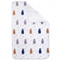 زیرانداز تعویض طرح خرس سایز کوچک رنگ طوسی ایسیز