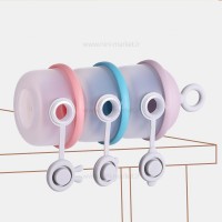 انباری غذا 3 عددی مدل حیوانات رنگ سبزآبی رووکو Rovco