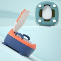 توالت آموزشی طرح گاو رنگ نارنجی سرمه ای بیبی هود Baby Hood