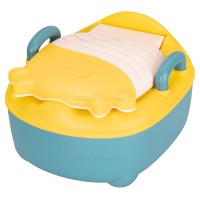 توالت آموزشی طرح گاو رنگ سبز زرد بیبی هود Baby Hood