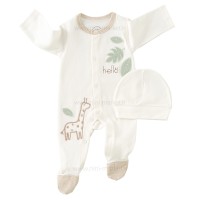 سرویس 13 تیکه طرح زرافه رنگ سفید نیلی