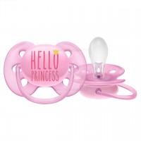 پستانک بادامی تکی الترا سافت 6 - 18 ماه طرح ساده اونت Avent  (بدون جعبه)