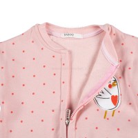 سویشرت شلوار دخترانه طرح جوجه خالخالی رنگ صورتی رابو Raboo