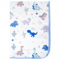 زیرانداز تعویض طرح دایناسور سایز کوچک رنگ آبی ایسیز