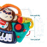 کيبورد موزیکال طرح ميمون هولی تویز Hola toys