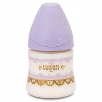 شیشه شیر 150 میل لوکس رنگ یاسی سواوینکس Suavinex